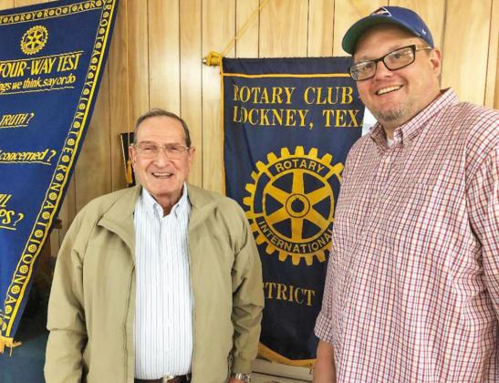Poling to head Lockney Rotary, welcomes new member Crowe