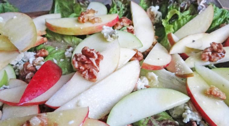 CRUNCH! This savory, crisp salad will carry us right into fall with its combination of fresh ingredients. | ANGELINA LaRUE PHOTO