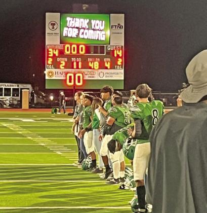 OPENING WIN The Floydada Whirlwinds travelled to Ralls Friday night and won their season opener 34-14. | COURTESY PHOTO