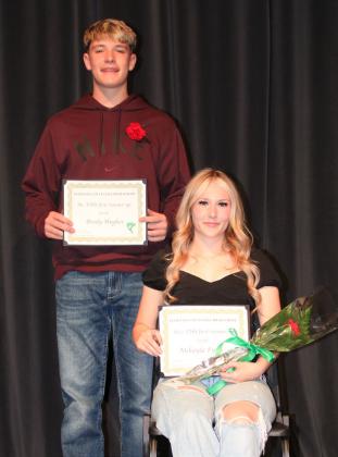 MR. AND MISS FCHS, FIRST RUNNERS-UP Brody Hughes and Mekayla Fipps