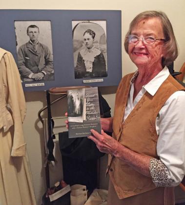 NEXT UP FROM PROLIFIC AUTHOR Marisue Burleson Potts’ account of the D. C. and Ella Cribbs Keith pen-pal romance, “Direct Your Letter to the Matador Ranch,” is based on some 80 letters the pair wrote to each other from 1886 to 1891. An exhibition at the Motley County Museum showcases the Keith family’s influence on the area. Potts will sign copies of her book Oct. 15 at Matador’s Foothills Celebration. | COURTESY PHOTO
