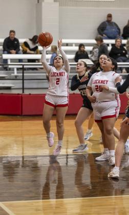 AUBREY RODRIGUEZ goes up against the Hornettes Jan. 28.