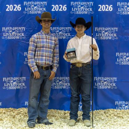 BEEF SHOWMANSHIP SENIOR SHOWMANSHIP ADRIAN JIMENEZ JUNIOR SHOWMANSHIP BRAXTON COLE