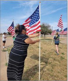 SPOTLIGHT ON AMERICAN FLAGS IN MEMORY