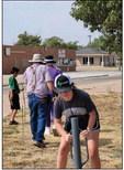 REMEMBERING 9/11 Sixty-seven American flags were set out on the Floydada highway “Y” in memory of Sept. 11, 2021, twentytwo years later. Helping put the flags out on Sunday, Sept. 10, 2023 were Anita and Anthony Whitfill, Robbie Odom, Rhonda Guthrie, Earnest and Sheryl Back, Heather Aguilar along with a few of the Floydada 4-H and First Baptist Church of Floydada youth, Mia Snowden, Ella Snowden, Cristian Mendez, Aphrodite Aguilar, A.J. Aguilar and Zaybree Back.