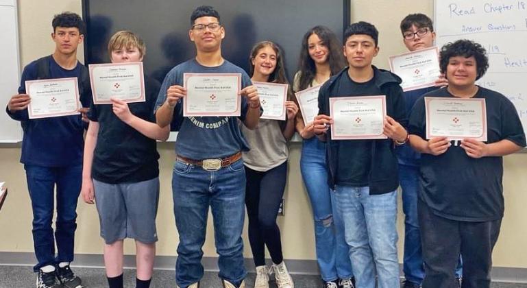 NINTH GRADERS MH FIRST AIDERS