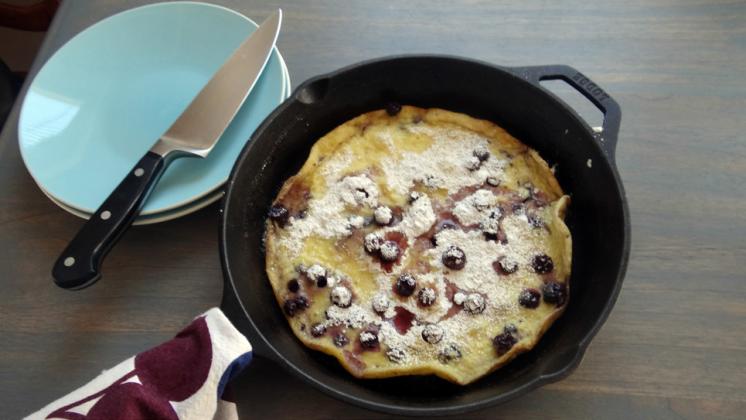 DUTCH BABY PANCAKE Try making this type of pancake in your cast iron skillet—they are super easy to prepare. | ANGELINA LaRUE PHOTO