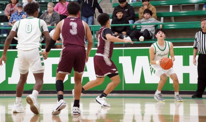 TOPS IN TITLE RACE Floydada posted consecutive District 4-2A victories last week, jetting past Smyer 83-62 Tuesday and fending off Ralls 63-54 Friday. | NOAH FIERROS, FCISD YEARBOOK