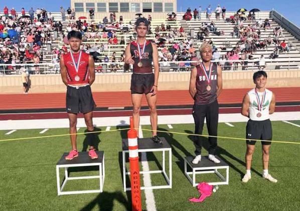 REGIONAL QUALIFER Floydada’s Leo Mendoz placed fourth in the 400 meters at the Area track meet. | FLOYDADA CISD PHOTO