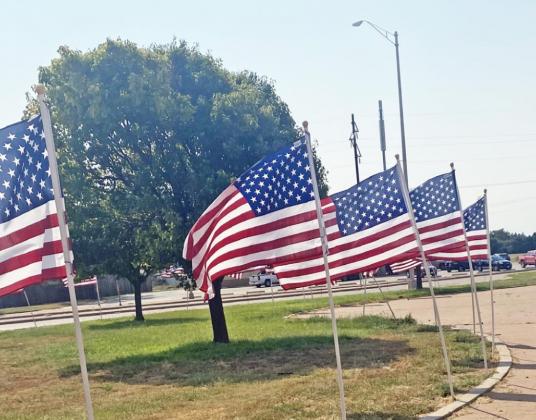 Flags flown at Floydada ‘Y’ in memory of Sept. 11