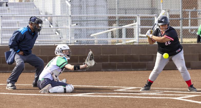 FLOYDADA SOFTBALL The Floydada Lady Winds launched their district season with a 18-0 decisive win over the Lockney Lady Horns. Their second district game originally slated against Memphis on the road had to be rescheduled for April 8. READ THE STORY ON PAGE 4. | CERVANTES PHOTOGRAPHY