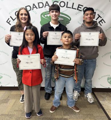 FLOYDADA CISD recently honored staff and students of the month. | FLOYDADA CISD PHOTO