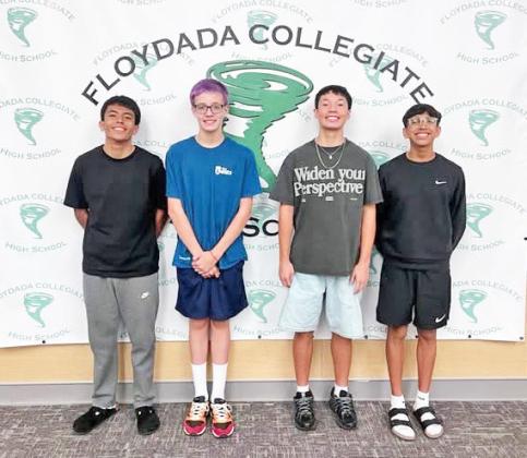 10th Grade (from left): Jathan Sanchez, Wesley Crowe, Luke Morales, Braiden Ramirez