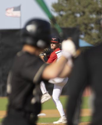 Dyllan Thiebaud on the Mound.