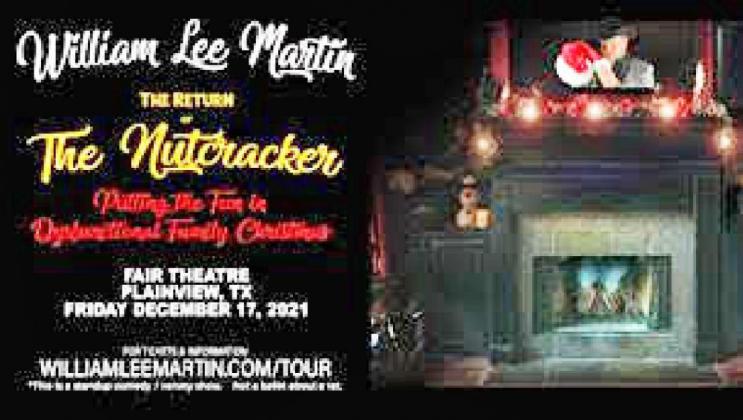 Comedian William Lee Martin’s ‘Return of the Nutcracker’ comes to the Fair Theater in Plainview Dec. 17
