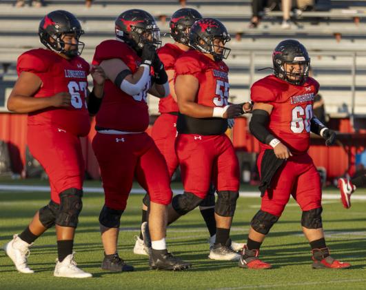 LOCKNEY LINEMEN A. Jimenez, Rehkopf, RJ Jimenez, Alaniz, Southard.