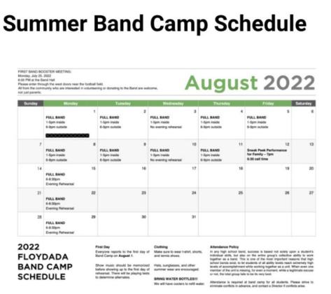 Floydada Band leaders named