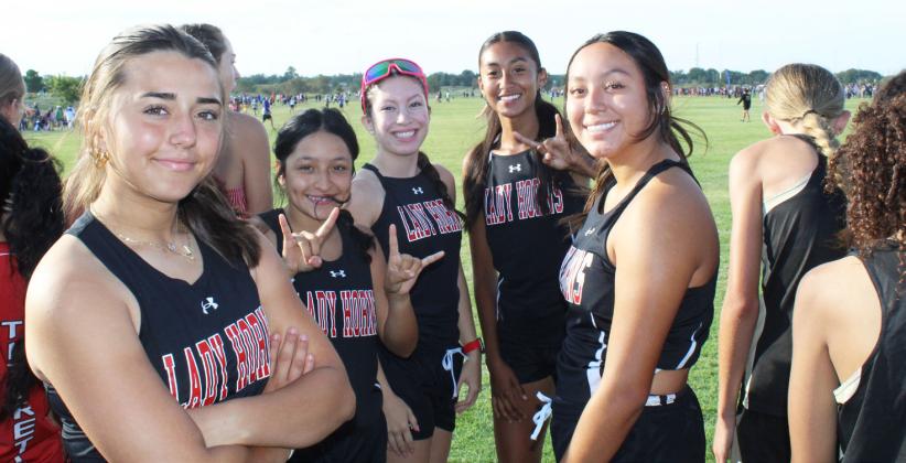 Lockney XC at LCU Mattee Rehkopf, Aubrey Rodriguez, Krista Azua, Jolene Guerrero, Caeyln Jimenez