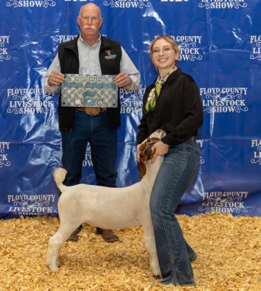 RESERVE GRAND CHAMPION GOAT SYDNI CHESSHIR