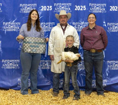 RESERVE GRAND CHAMPION POULTRY BROILER LAKYN RAWLS