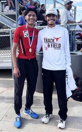 STATE QUALIFIER At last week’s regional track meet, Lockney’s Daniel Alvarado qualified for the State track meet in Austin. He was the regional Champion, running a time of 49.12. | COURTESY PHOTOS