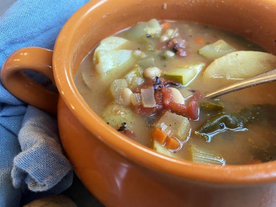 Roasted potato soup takes it up a notch