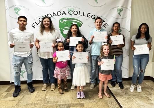 SCHOOL HONORS The Floydada CISD Students and Educators of the Month were honored at the FCISD Board of Trustees meeting. | FCISD PHOTO