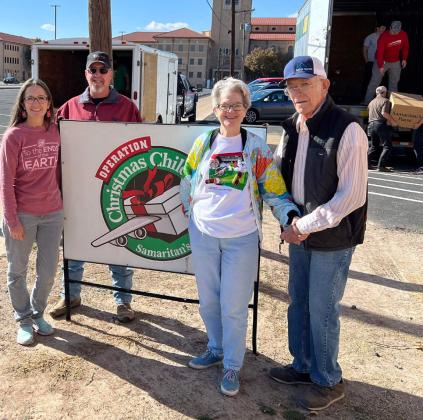 Floydada First Baptist Church collects 1215 Operation Christmas Child shoeboxes