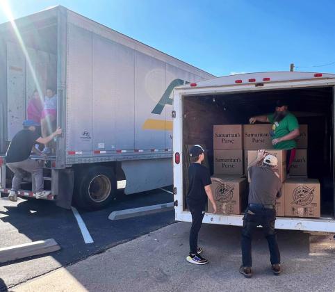 Floydada First Baptist Church collects 1215 Operation Christmas Child shoeboxes