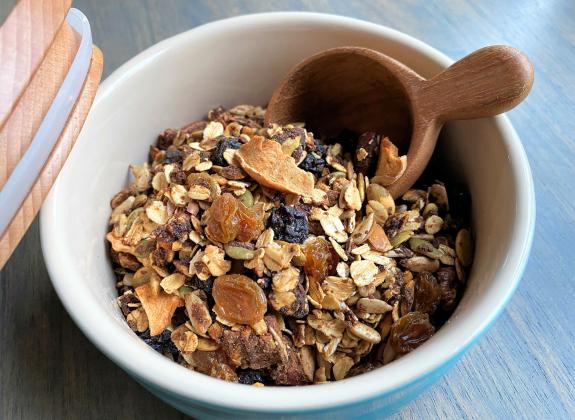 Granola goodness— with peanut butter