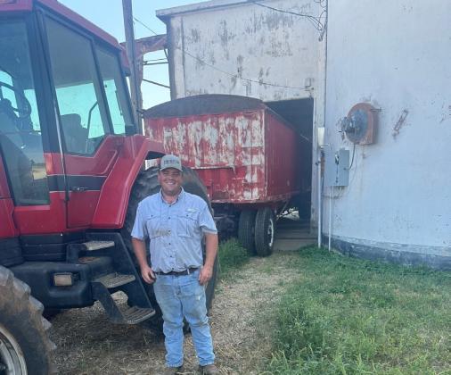 Producers Cooperative of Floyd County announced last week that its Dougherty location took its first load of grain in almost 10 years. This historic first load was Milo from Jon Jones, and it was hauled in by Carson Miller. | COURTESY PHOTO