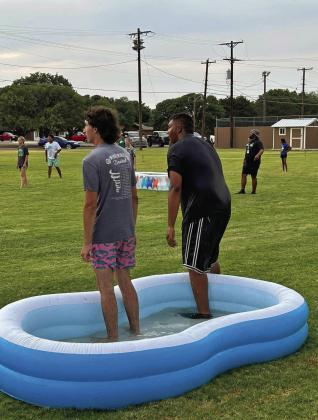 FFA NEW YEAR Floydada FFA Chapter Recruitment Pizza Luncheon and Water Kickball was a huge success last week. Chapter officers attracted a lot of potential new members. | COURTESY PHOTOS