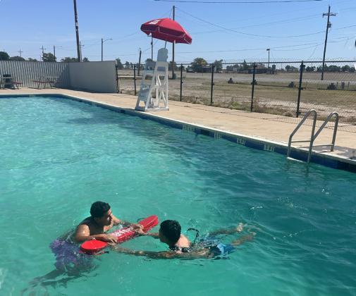 OPENING JUNE 2 The Lockney Swimming Pool will open Tuesday, June 2. Lockney lifeguards have been receiving training in preparation. | COURTESY PHOTO