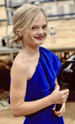 CHAMBER BANQUET Eight-year-old Laiken Brock, daughter of Taylor and Marissa Brock of Silverton, will present some of her singing talent at the Lockney Chamber Banquet Jan. 18. | KODIE FAIRCHILD PHOTO