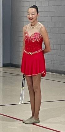 TOPS IN TWIRLING Congratulations go to Lockney High School’s Kara Sanchez. She earned a Division 1 rating at last week’s UIL Region Twirling Contest, performing a very difficult routine with exceptional quality. Just as last year, she has earned a Region UIL gold medal and has qualified for state solo &amp;amp; ensemble in twirling. | LOCKNEY ISD PHOTOS