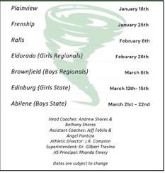 Floydada Powerlifting Schedule