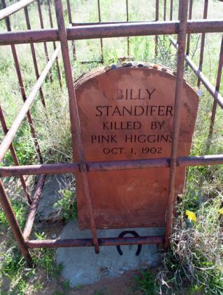 HISTORY RAMBLE to visit gravesites of gunfighters Billy Standifer (above left ) and Pink Higgins will be led Oct. 12 in Spur by former State Historian of Texas Bill O'Neal (right). Space is limited; contact spurpalace1929@gmail to sign up. | COURTESY PHOTOS