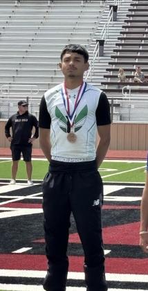 MANNY DeLaFUENTE brought home the bronze in the long jump and will advance to the regional meet. | COURTESY PHOTO