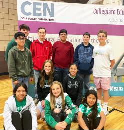 WINDS UNDERTAKE WIND PROJECT Floydada KidWind team members are Noah Cisneros, Sergio Martinez, Brooklyn Pyle, Maddison Pyle, Emily Martinez, Jocelyn Baltazar, Addison Hinson, and Kaylee Luna. COURTESY PHOTOS