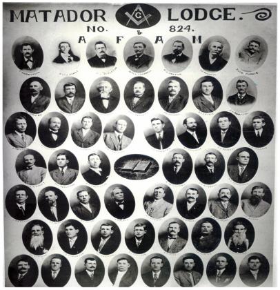 GRAND MASTER A portrait of Past Grand Master of the Grand Lodge of Texas R. Furman Vinson that hangs in the Matador Lodge dates to sometime before 1904.