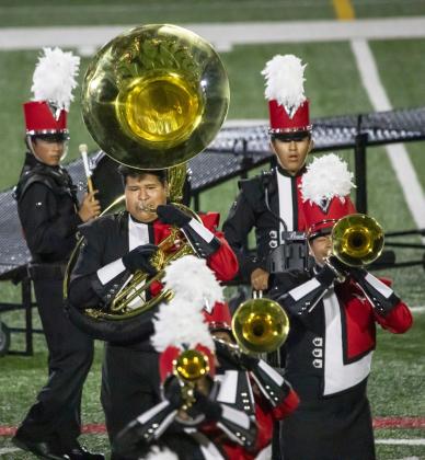 Lockney’s sousaphones sparkles during the young performers’ moment on the field—enough to win the Longhorn Marching Band a trip to UIL Marching Band State competition next weekend in Austin. MORE PHOTOS, PAGE 5 | CERVANTES PHOTOGRAPHY