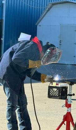 FLOYDADA TAKES FIRST On Friday, Nov 1, the Floydada FFA welding team traveled to Perryton, Texas, to compete in the 3rd Annual Ranger Build-Off. These students put in a full day of hard work. Congratulations go to Dustin Zavala, Diego Martinez, Robert Luna, Jr. and Josemaria Lara for taking home first place in the event, earning a spot in the State Build-Off this coming April! Josemaria Lara earns a special shout-out for finishing second in the Cutting Torch Race. | FLOYDADA FFA PHOTOS