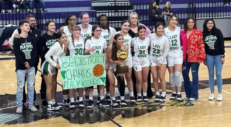 FEBRUARY Bi-DISTRICT CHAMPS One of the most memorable seasons in recent Floydada girls basketball history came to an end in February as the Lady Winds dropped a 60-40 decision to No. 9-ranked Gruver in a Class 2A area-round playoff game, but ended their season as Bi-istrict champs.
