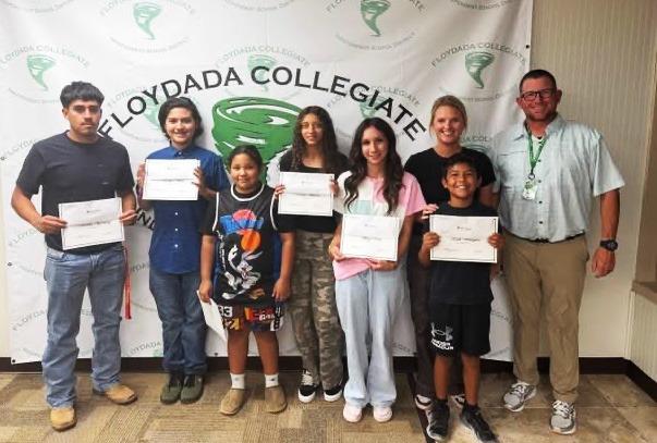 FLOYDADA CISD recognizes outstanding students and educators throughout the school year at its monthly board meetings. | COURTESY PHOTO