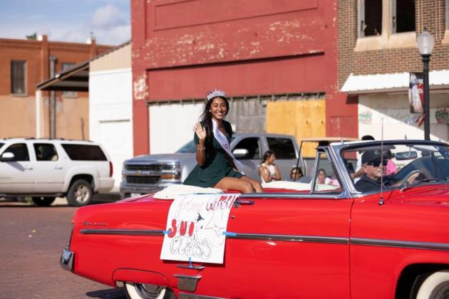 HOMECOMING QUEEN 2024 LHS Homecoming Queen Jolene Guerrero rode in a 1954 Mercury owned and driven by Louie Bybee, Class of ’73. Guerrero is a senior at LHS. | COURTESY PHOTO