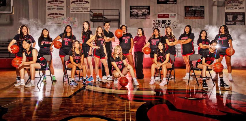 Basketball season is underway for the Lockney Lady Longhorns. On Tuesday, Dec 2, 2025, the Lockney Varsity Girls Basketball team won their game against Cotton Center High School by a score of 49-26. | CERVANTES PHOTOGRAPHY