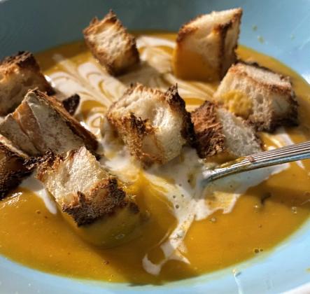 BLEND UP A CUP of Savory Sweet Potato Soup to keep you warm this week, as the fall temperatures begin to dip. | ANGELINA LaRUE PHOTO
