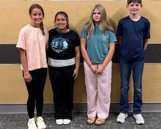 EIGHTH GRADE Parker Kellison, Addison Hightower, Areceli Garcia, Brantley Ashley