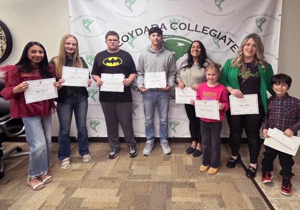 Floydada CISD recognizes students and staff at February board meeting