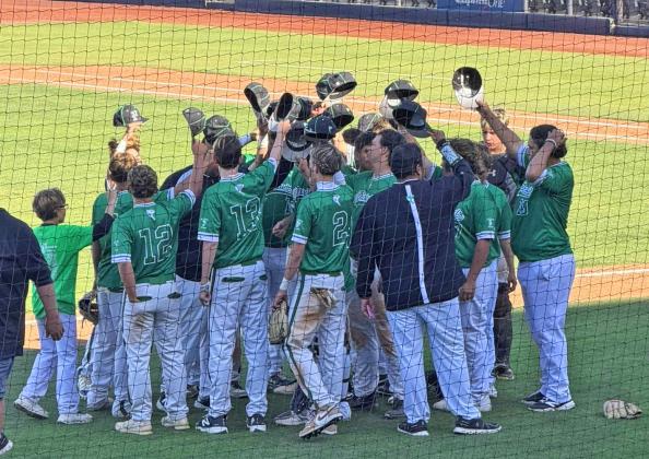HISTORIC WIN For the first time since 2017 the Floydada Whirlwinds baseball team won a playoff game, sweeping Sanford-Fritch. | COURTESY PHOTO